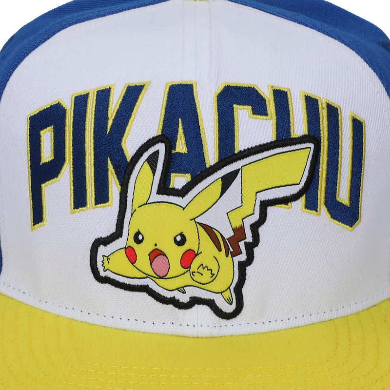 Bioworld Pokemon Pikachu Color Block Snapback Hat