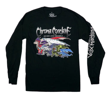The Legend of Vox Machine Mens Long Sleeve T-Shirt -Chroma Conclave Dragons