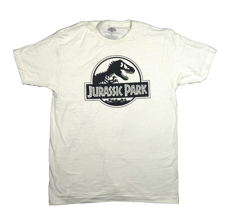 Jurassic Park Mens T-Shirt - Classic Logo All Black