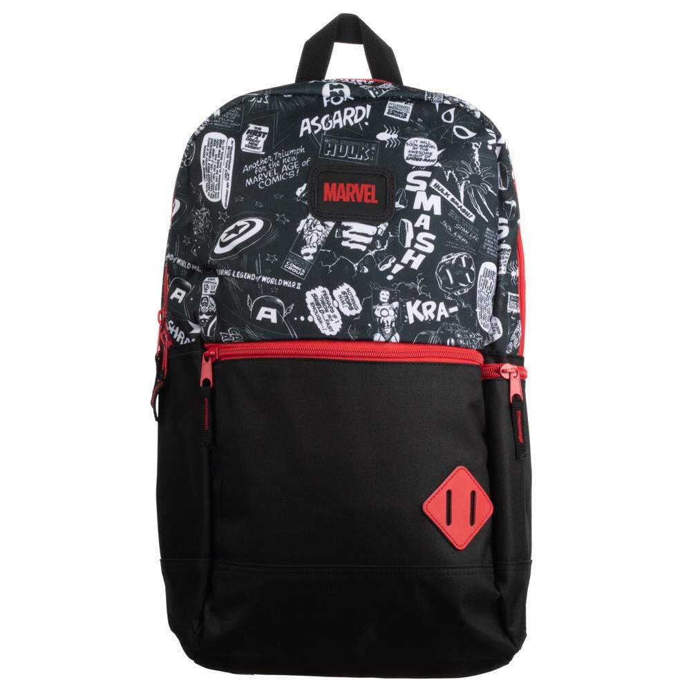 Marvel Comic Book Superhero Speech Bubble Tech Backpack