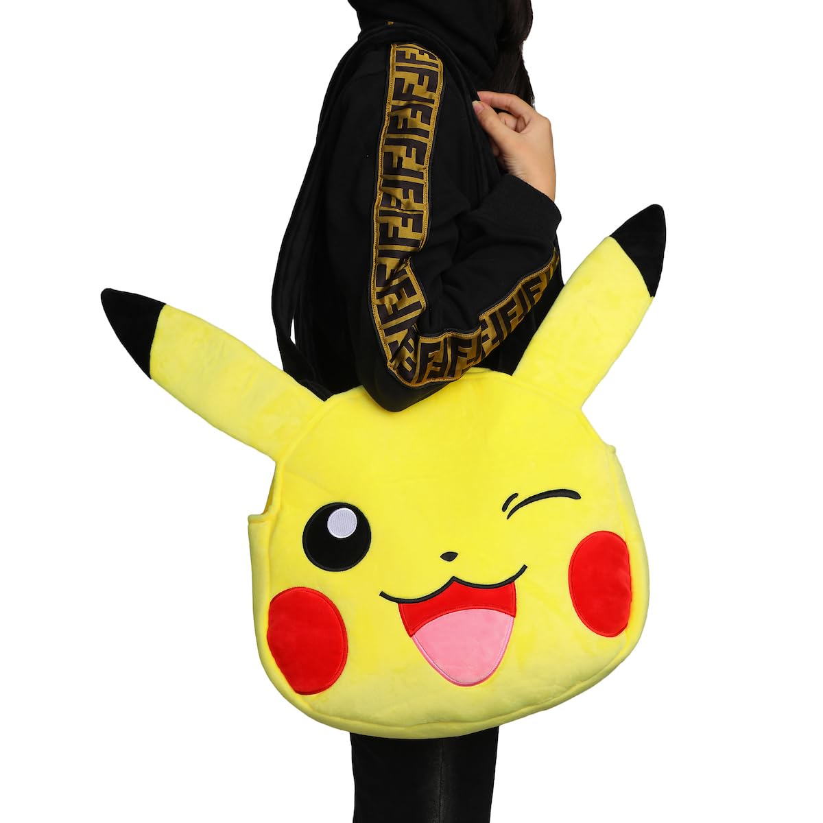 Pokemon Pikachu Big Face Plush Adult Bag