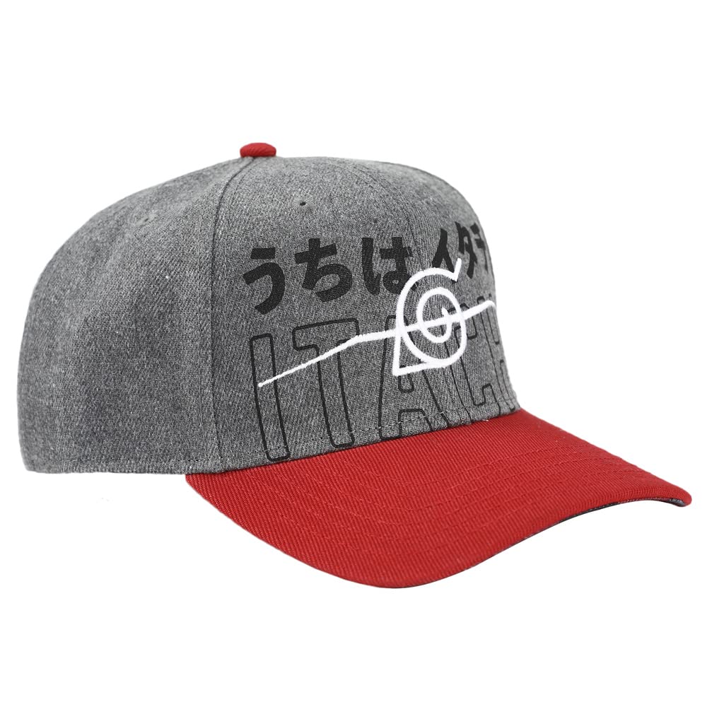 Bioworld Naruto Itachi Anti Leaf Village Slouch Snapback Hat for Men