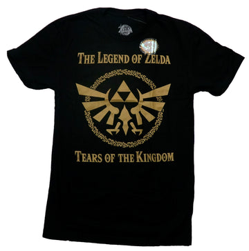 Legend of Zelda Mens T-Shirt -Tears of the Kingdom Gold Symbol
