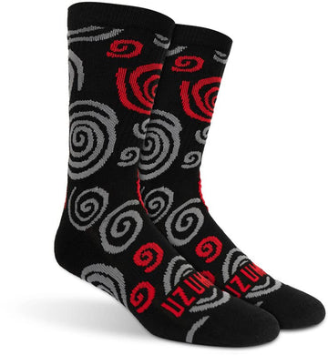 Ripple Junction Uzumaki Adult Horror Crew Socks