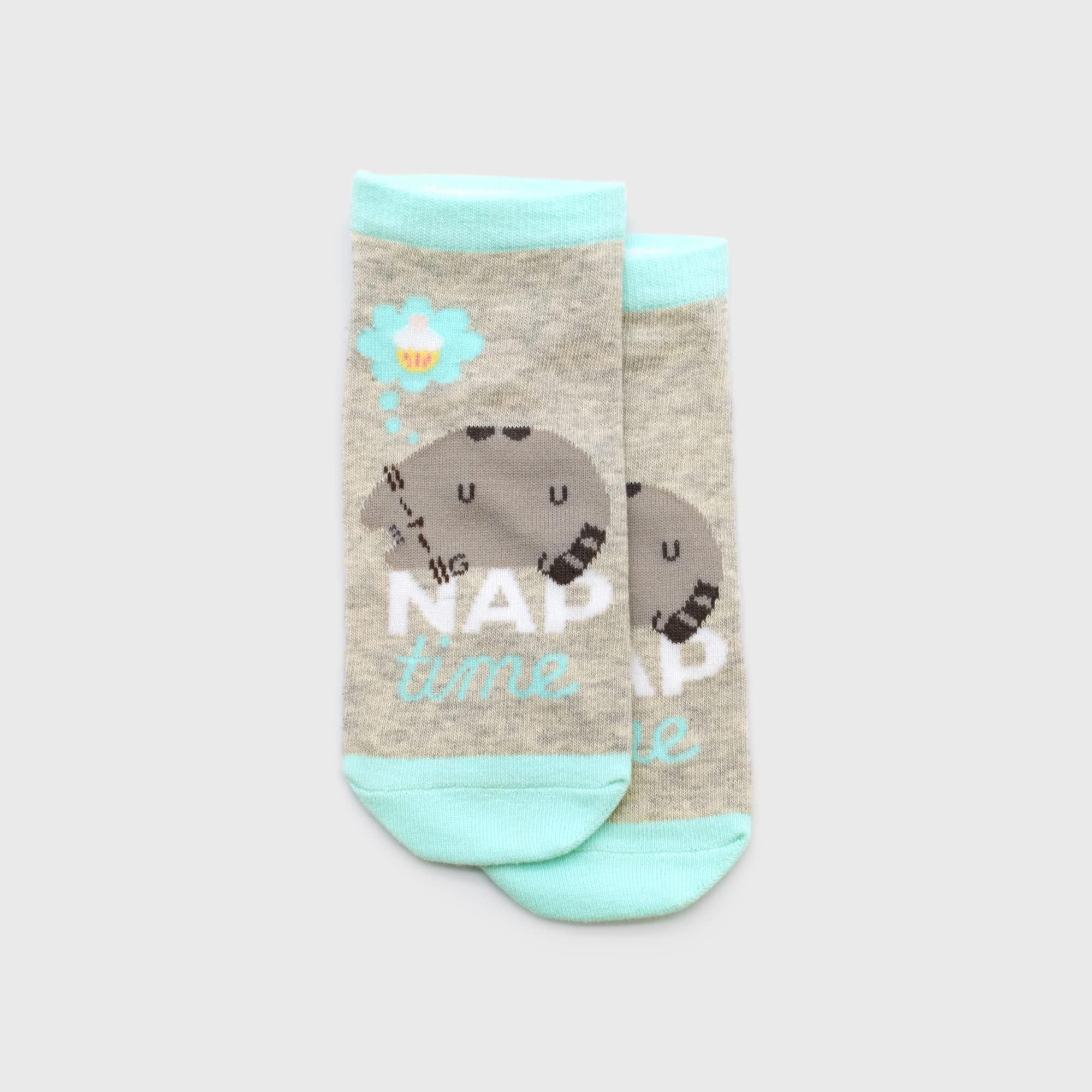Culture Fly Pusheen Socks For Woman & Girls I 3 Pack Ankle Socks Variety Pack I Pusheen Lazy Socks I Gray Socks