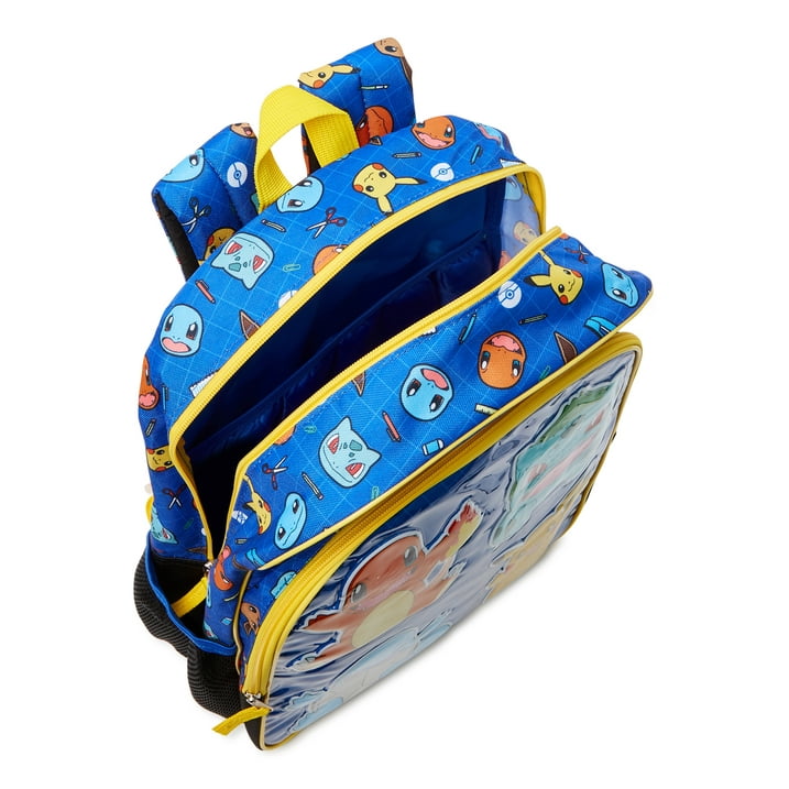 Pokemon Unisex Kids' Printed Backpack Blue Yellow