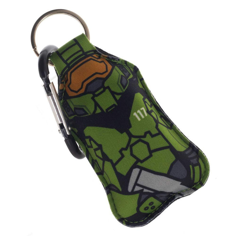 Halo Master Chief UNSC Keychain with Hand Sanitizer Bottle Holder