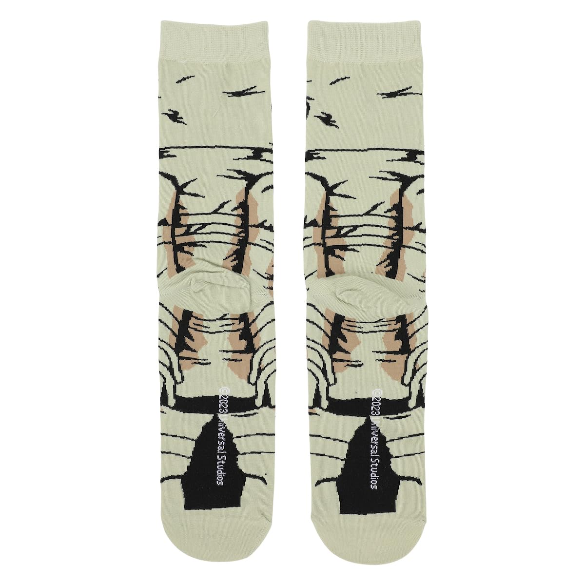 Bioworld Universal Monsters Mummy Men's White Animigos Crew Socks