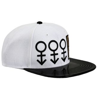 Jojo's Bizarre Adventure Cosplay White Patent Faux Leather Hat