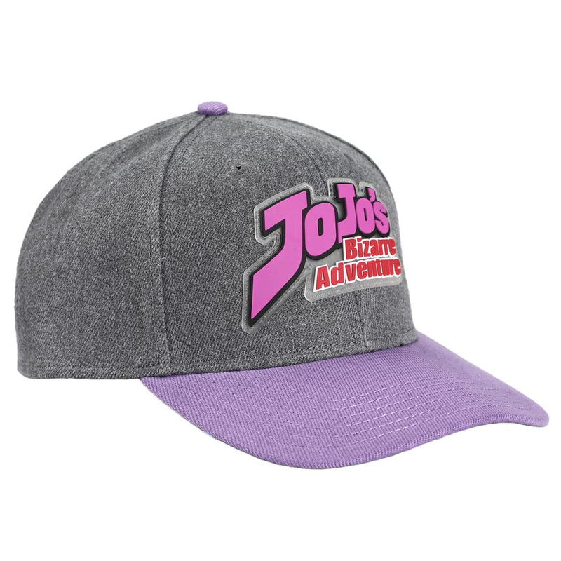 JoJo's Bizarre Adventures Anime Cartoon Logo Under Bill Art Snapback Hat Grey