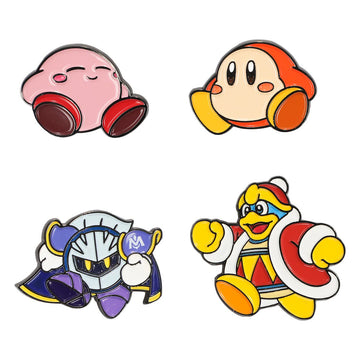 Kirby Characters Lapel Pin Set (Set of 4)
