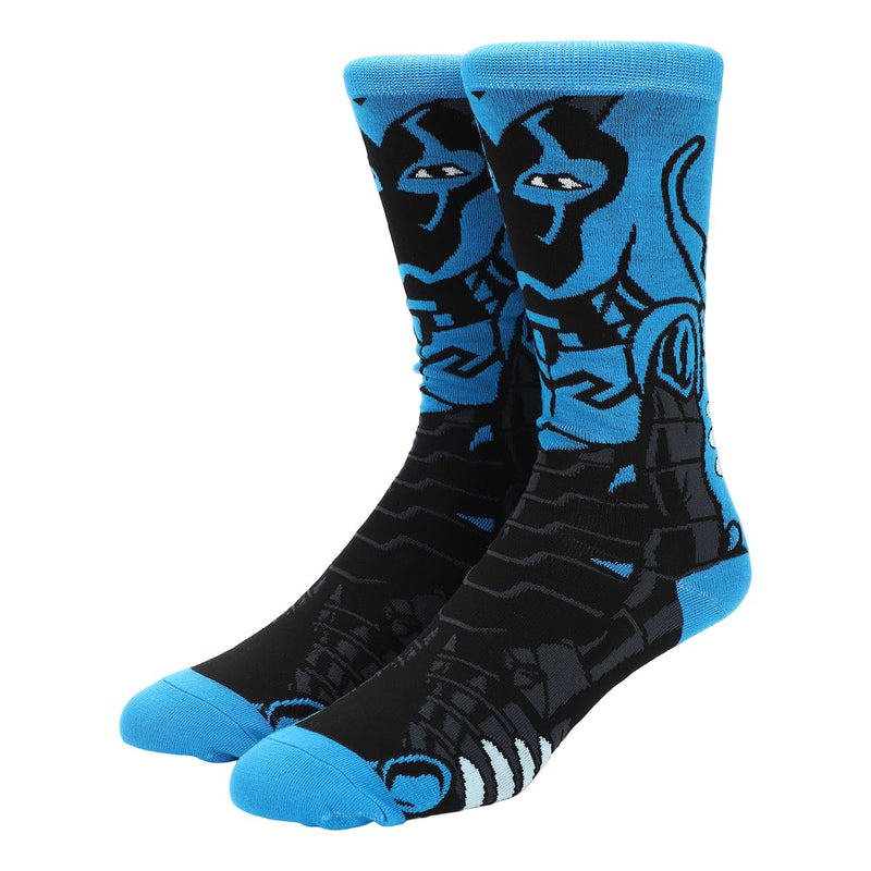 Bioworld Justice League Of America Blue Beetle Men's Animigos Crew Socks
