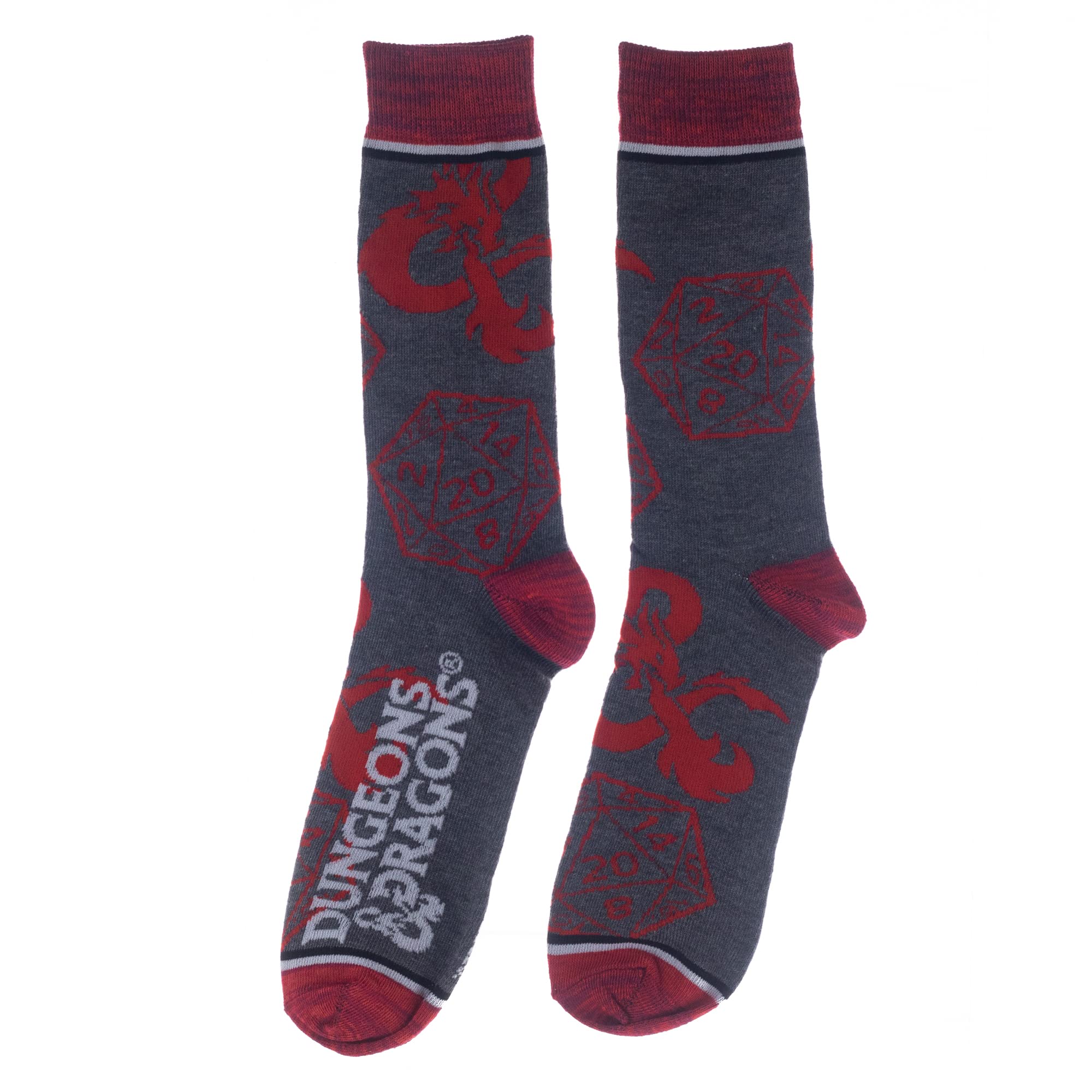 D&D Dungeons & Dragons 3 Pack Mens Crew Socks Pack