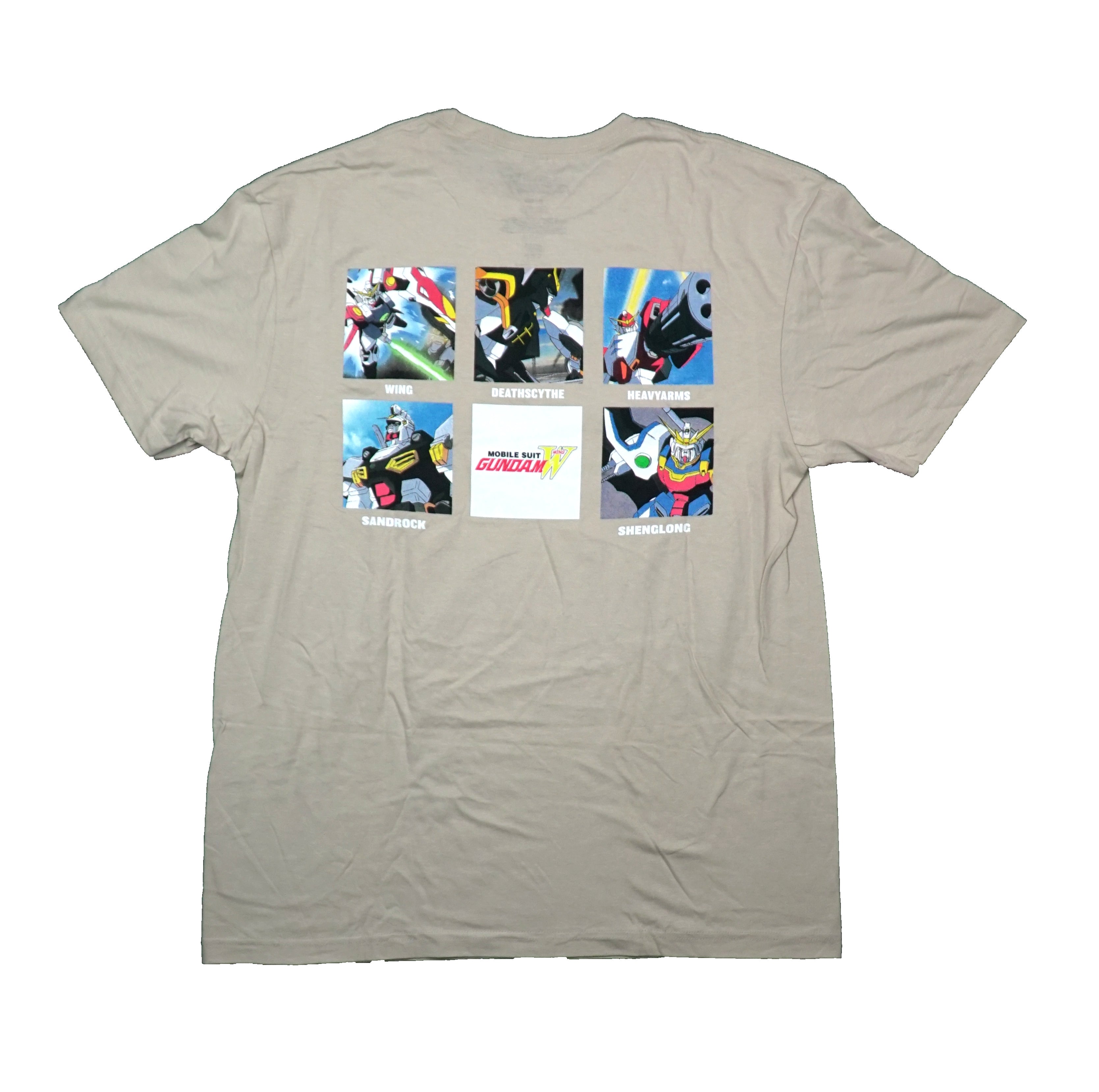 Mobile Suit Gundam  Mens T-Shirt - Retro Mech Front Named Robots Back