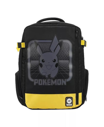Pikachu Running Black 17" Large Travel Backpack