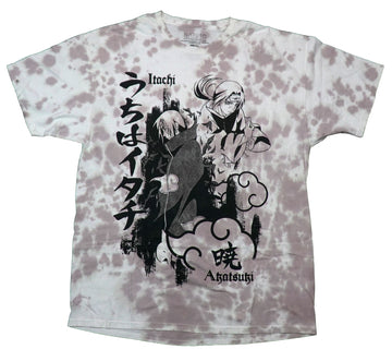 Naruto Shippuden  Mens T-Shirt - Itachi  Akatsuki Posing Among Birds Kanji