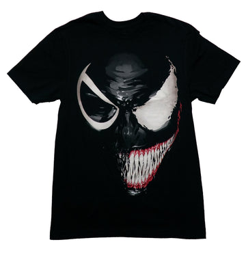 Venom Mens T-Shirt - Big Eyes Half Sharp Teeth Bloody Gum Smile