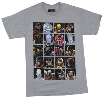 X-Men Mens T-Shirt - 20 Boxes of Piviotal Mutants