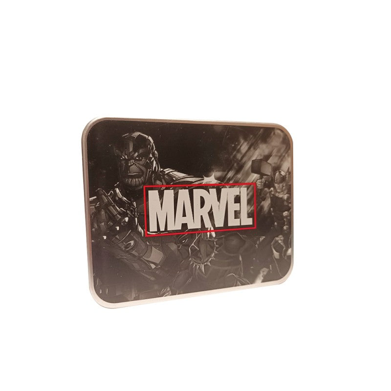 Marvel Avengers Thanos Bifold Wallet in a Decorative Tin Case, Multi