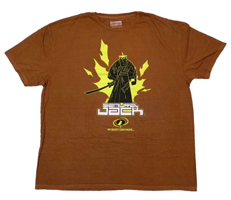 Samurai Jack Mens T-Shirt - Standing Above My Quest Continues...