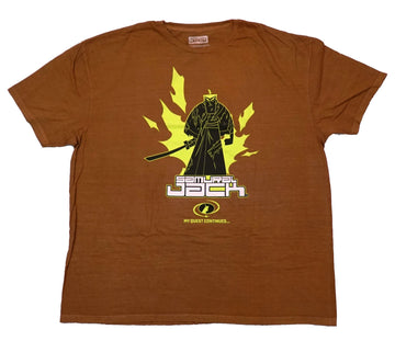 Samurai Jack Mens T-Shirt - Standing Above My Quest Continues...