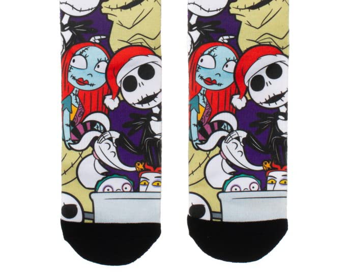 Disney Nightmare Before Christmas Jack Sally Oogie Boogie Character Sublimated Crew Sock