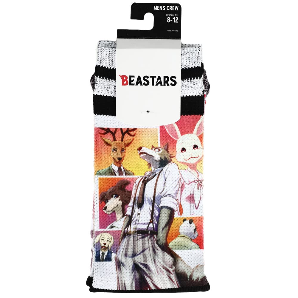 Bioworld Beastars Anime Crew Socks for Mens