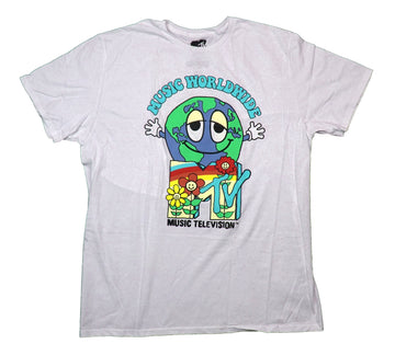 Music Television Mens T-Shirt - Smiling Planet Music Worldwide MTV
