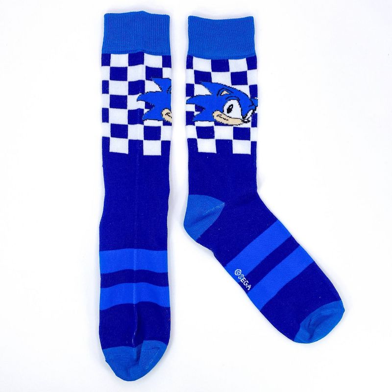 Sonic the Hedgehog Crew Socks - Red/Blue - 3pk
