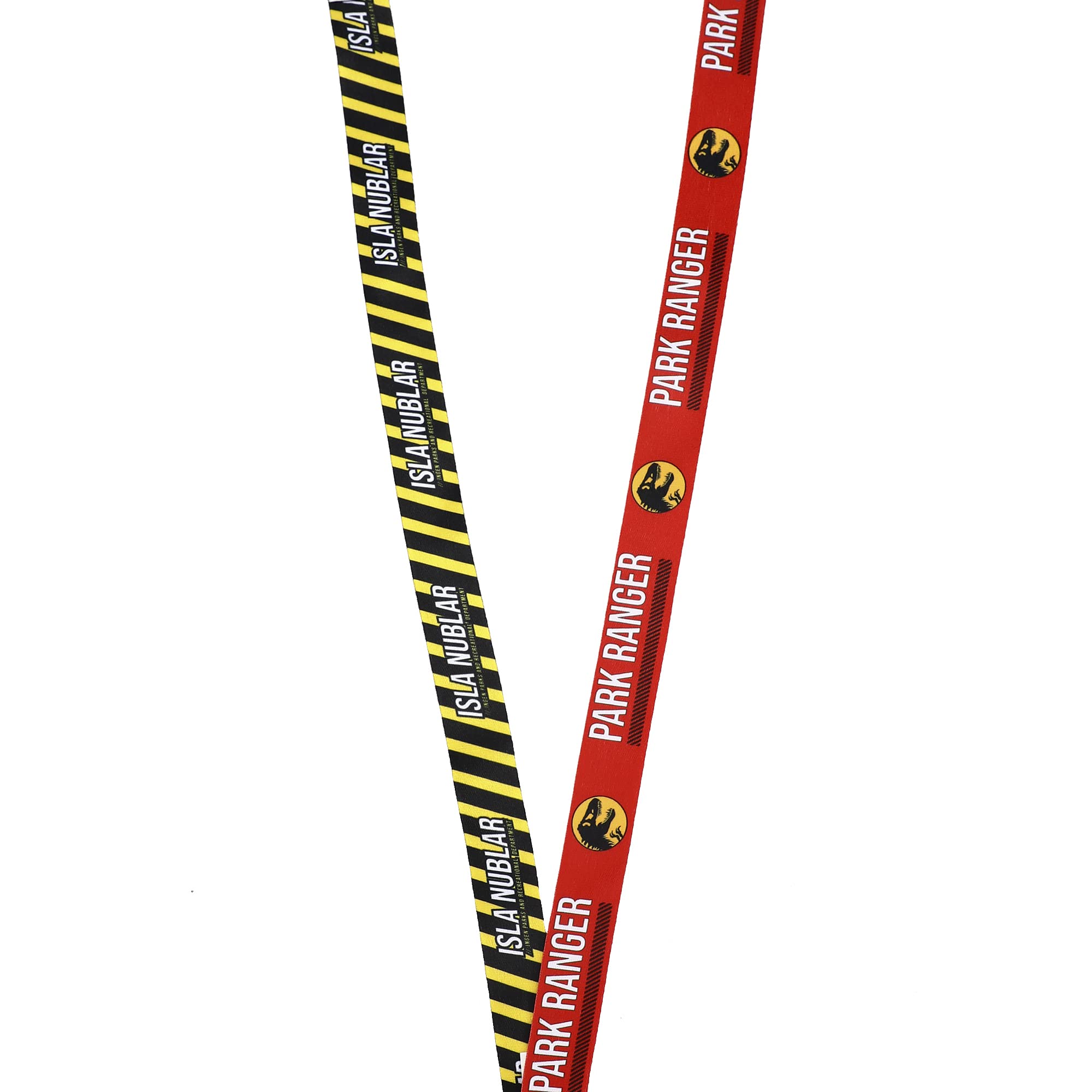 Jurassic Park Ranger Lanyard with Rubber Charm and Clear ID Sleeve