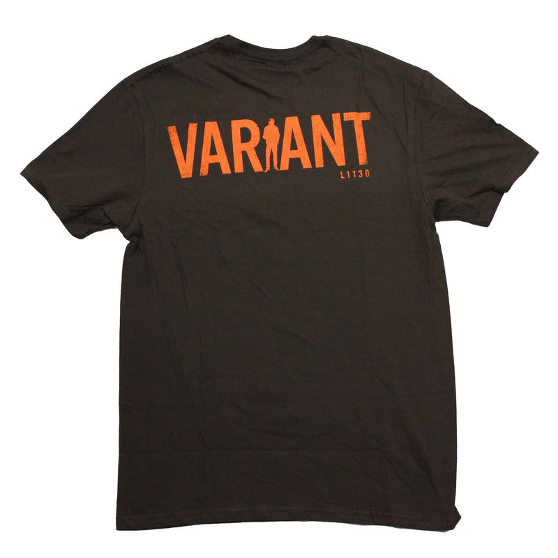 Loki Mens T-Shirt - Lapel Time Variance Authority Logo Variant L1130 Back