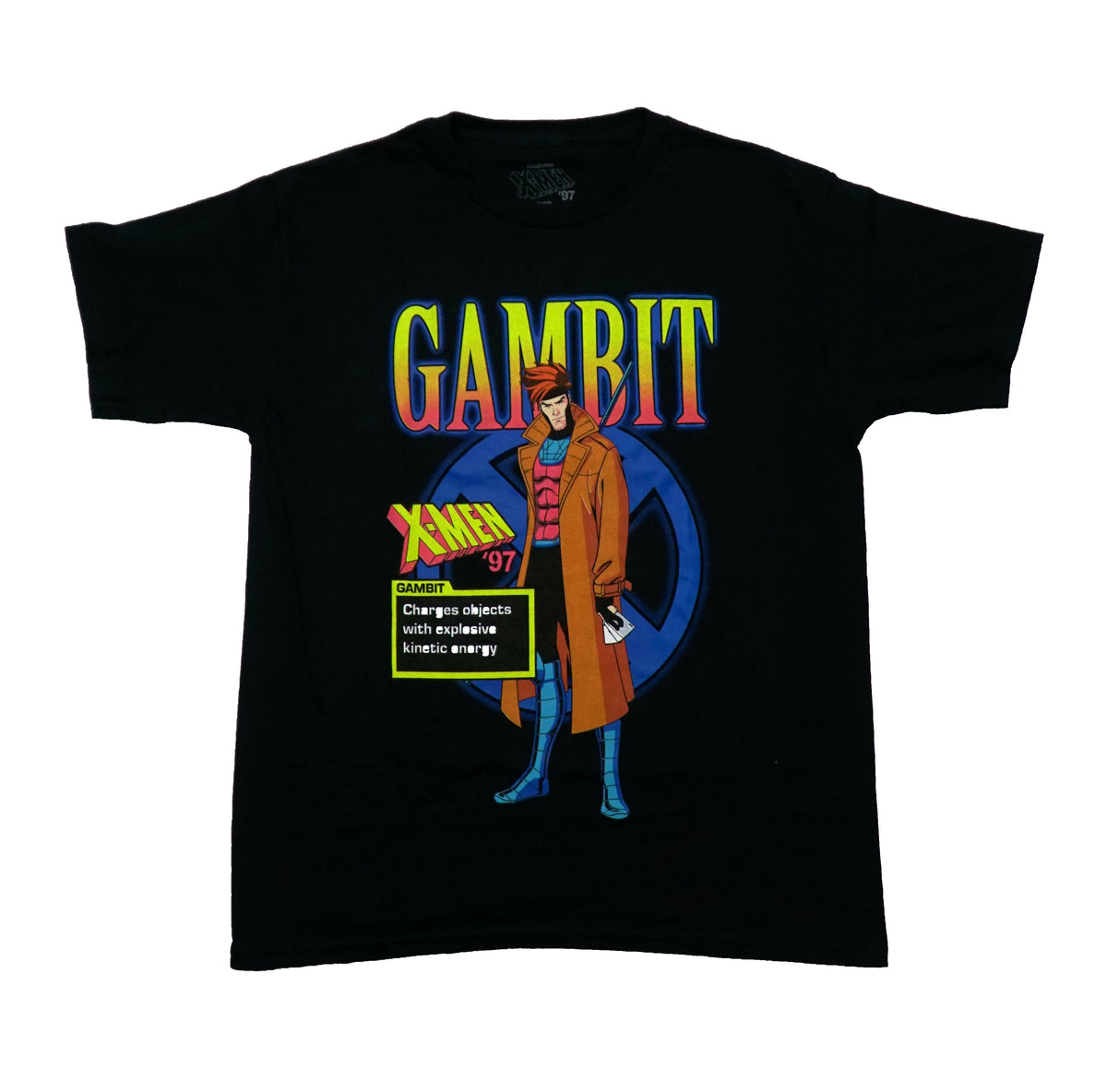 X-Men '97 Mens T-Shirt - Gambit Pictured With Power Description ...