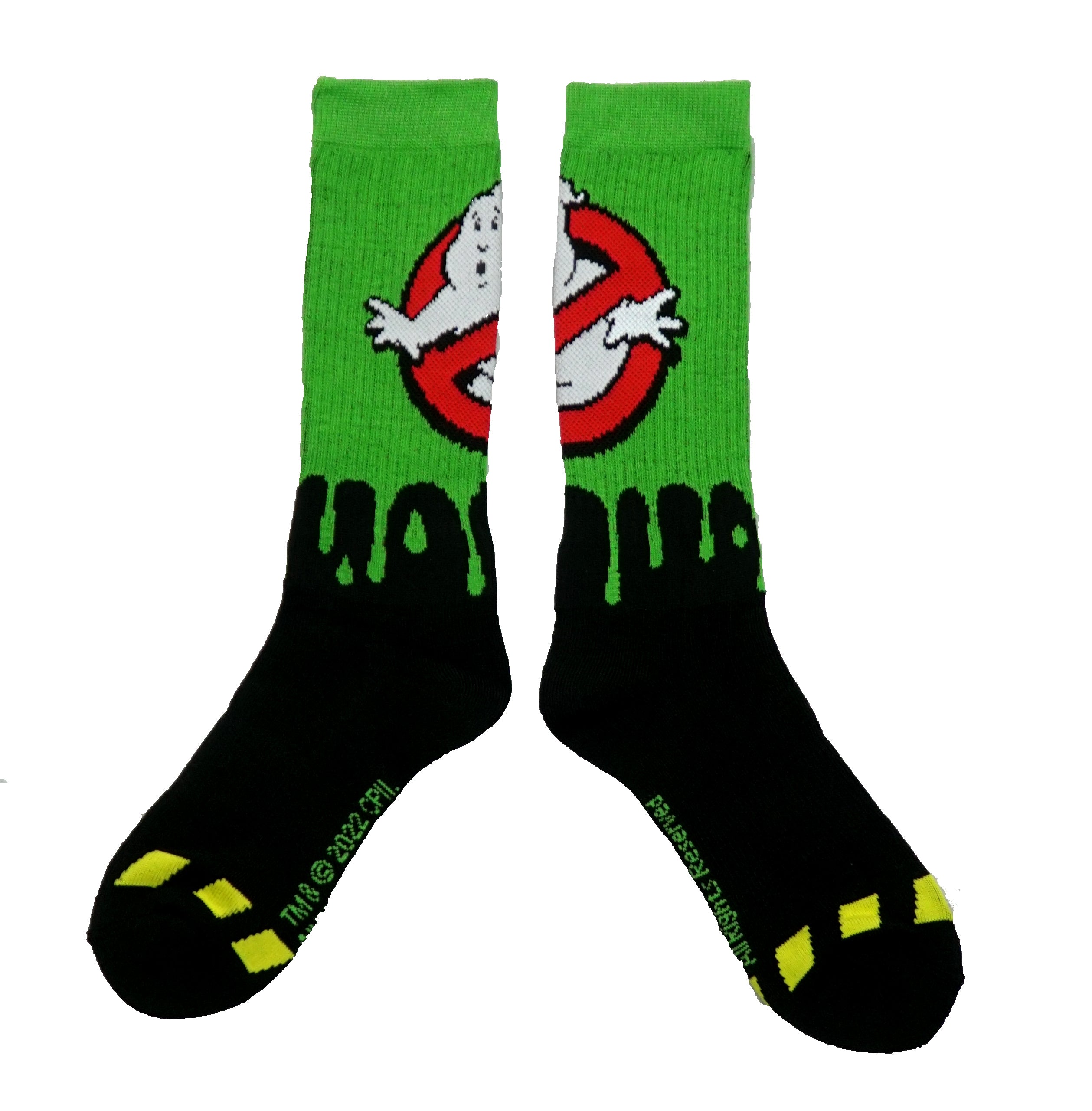 Ghostbusters Mens 2 Pack Crew Socks -Slimed No Ghost & Stay Puft Styles