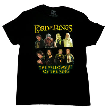 Lord of the Rings Mens T-Shirt - The Fellowship of the Ring Eight Characters
