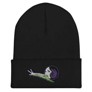 Ripple Junction Junji Ito Collection Slug Girl Head Embroidered Cuff Beanie Officially Licensed