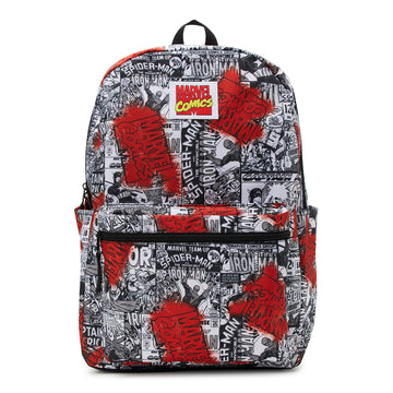 Marvel Avengers 17" Laptop Backpack, Red Splash Allover