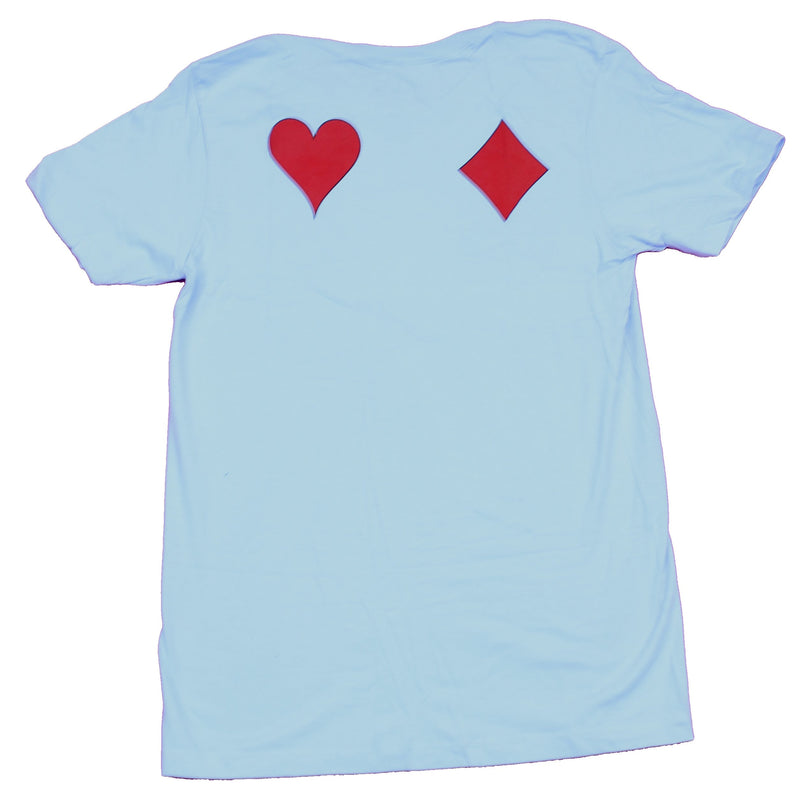 Hunter X Hunter Mens T-Shirt -  Club Spade Front Diamond Heart Back Image