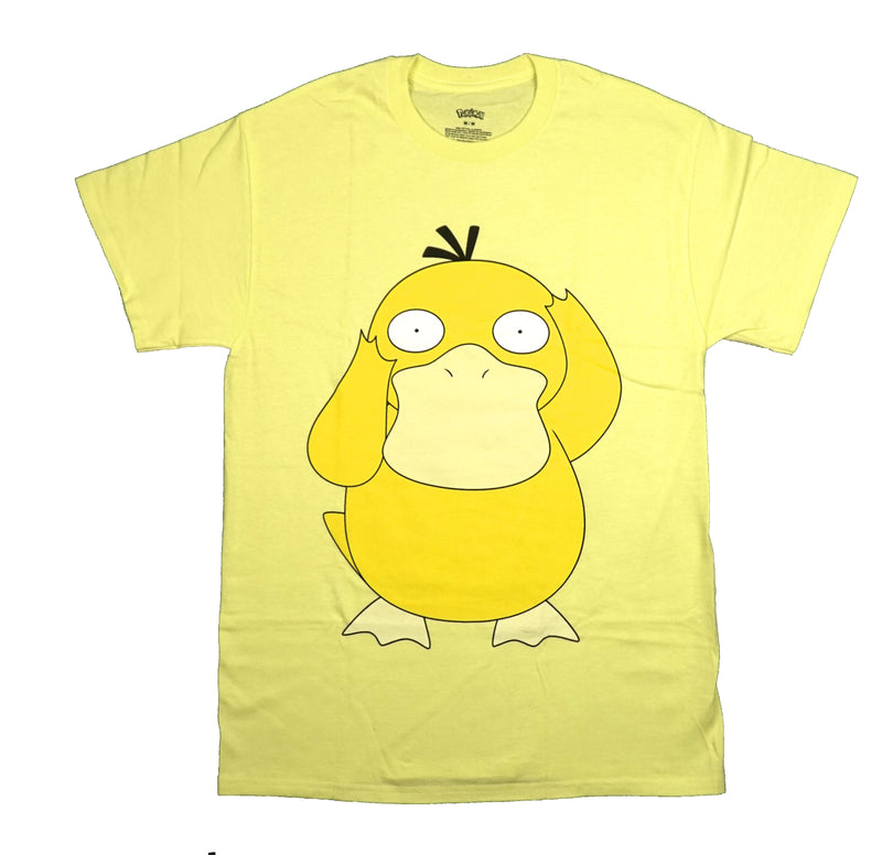 Pokemon Mens T-Shirt - Confused Psyduck Giant Image