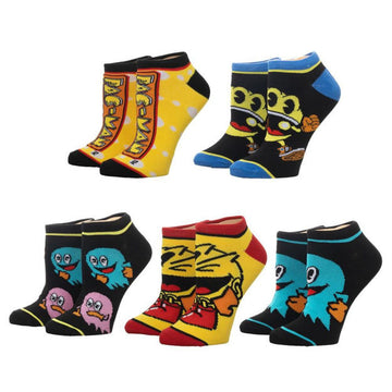 Pac-Man Arcade 8-bit 5 Pack Ankle Socks
