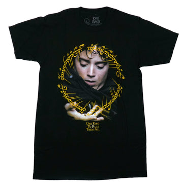Lord of the Rings Mens T-Shirt - Frodo Above One Ring To Rule Them All