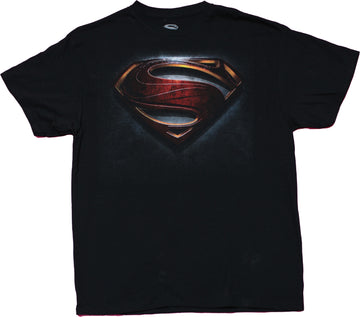 Superman Mens T-shirt Concrete Styled Movie Logo