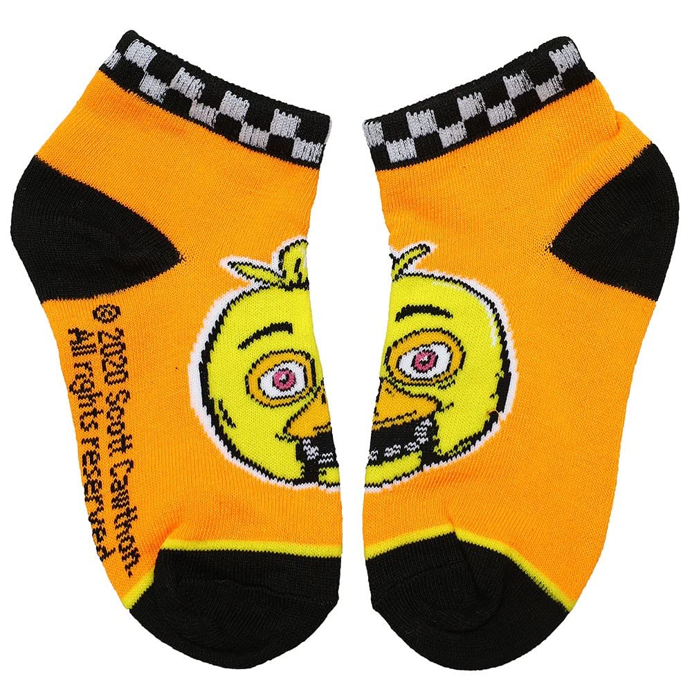 Five Nights at Freddy's Main Characters 6-Pack Youth Ankle Socks