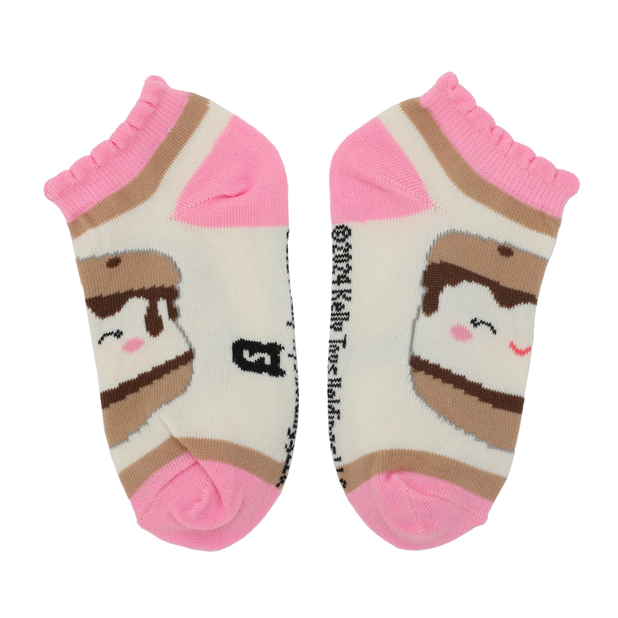 Bioworld Squishmallows Food Character Art Youth 6-Pair Ankle Socks