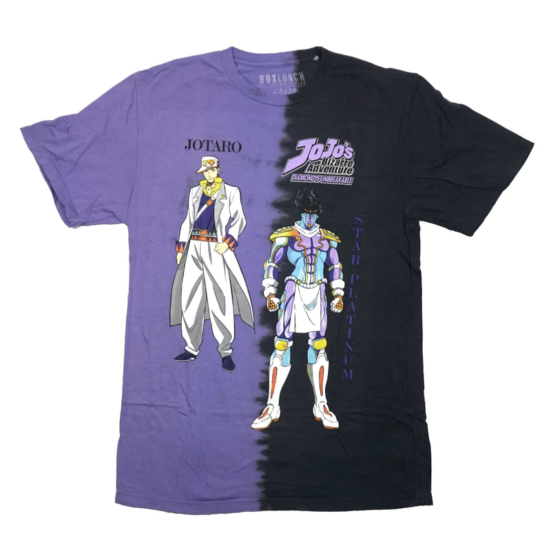 Jojo's Bizarre Adventures Mens T-Shirt - Jotaro & Star Platinum Split