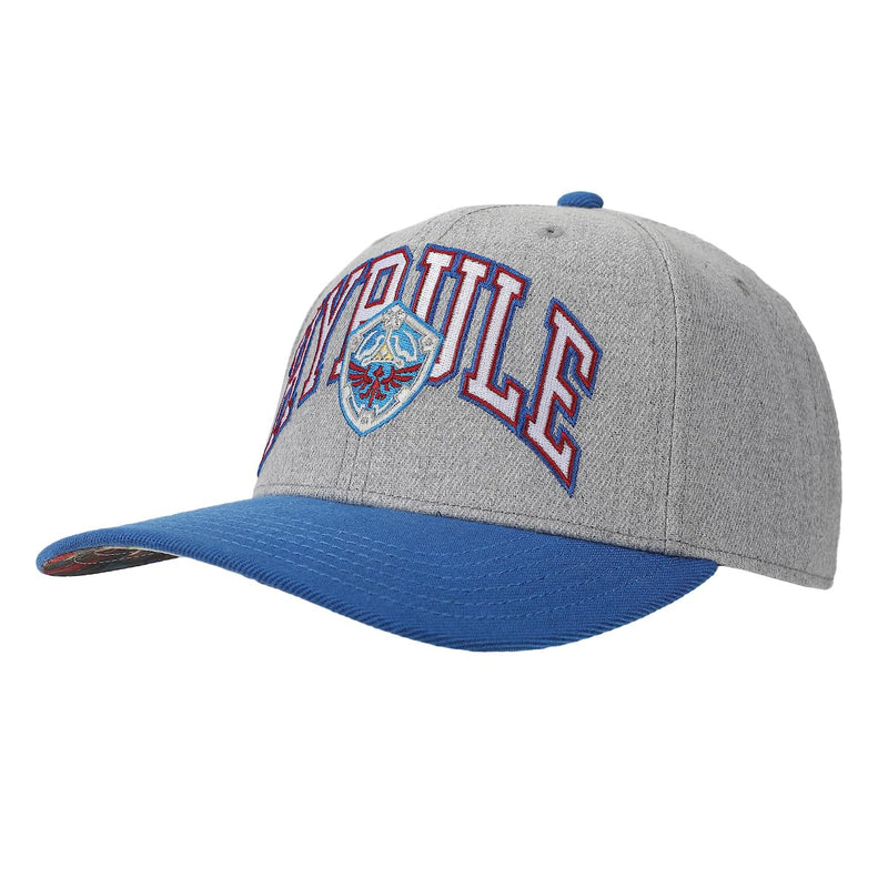 Bioworld The Legend of Zelda Hyrule Shield Gray & Blue Snapback Hat