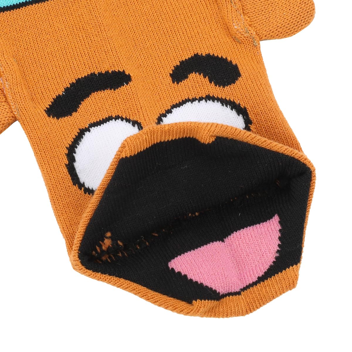 Scooby Doo 3D Plush Ears Brown Crew Socks