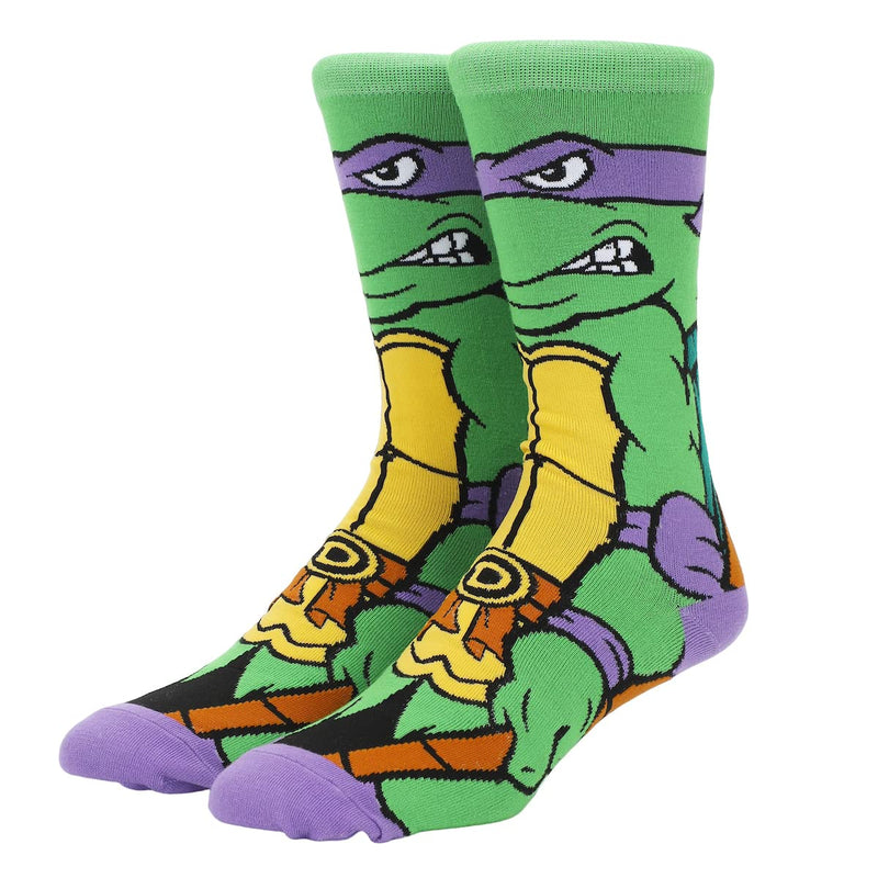 Bioworld Teenage Mutant Ninja Turtles Animigos Men’s Crew Socks - Inmyparentsbasement.com