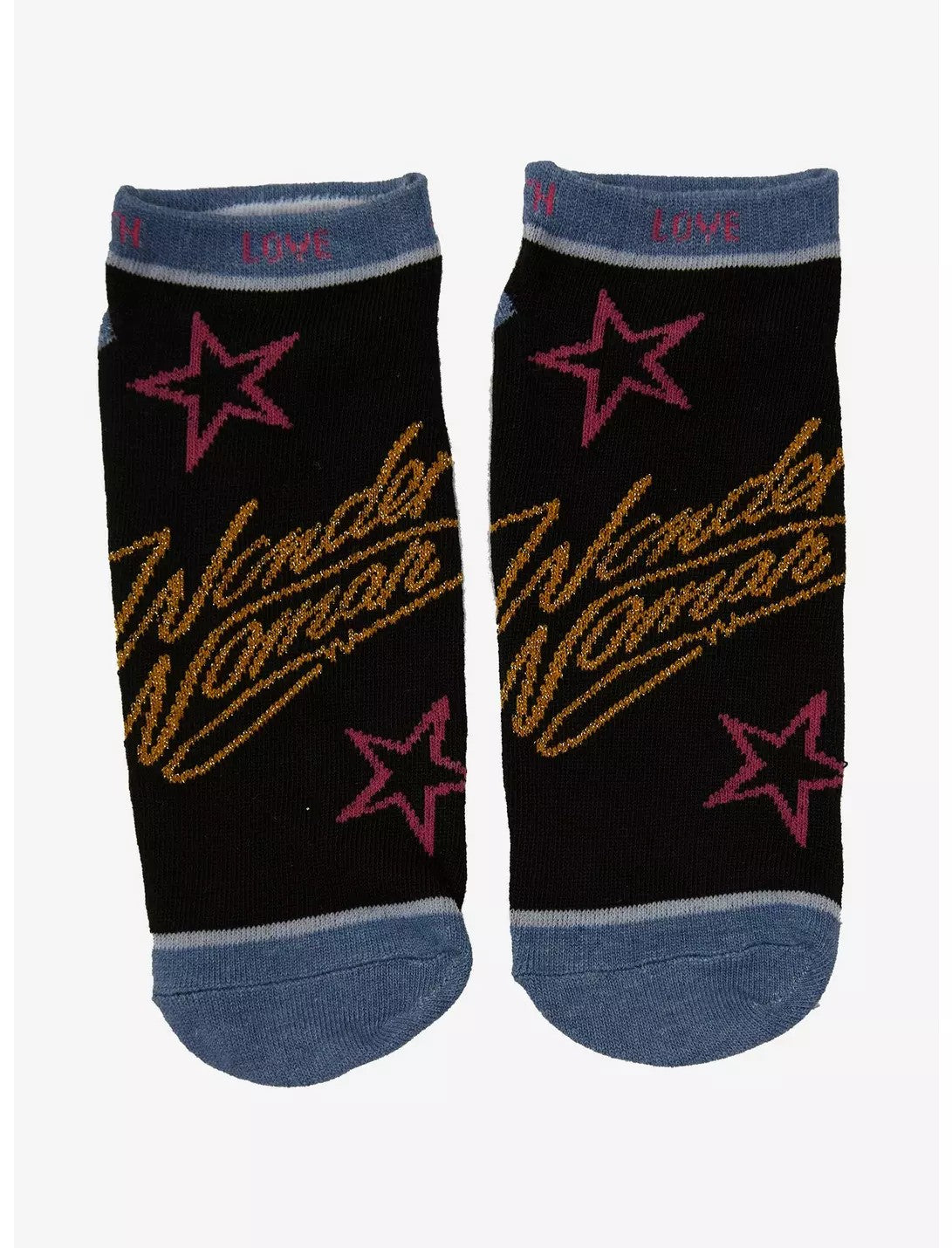 DC Comics Wonder Woman 1984 Glitter No-Show Socks