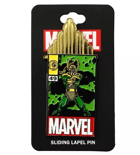 Marvel Loki Animated Sliding Lapel Collectors Pin