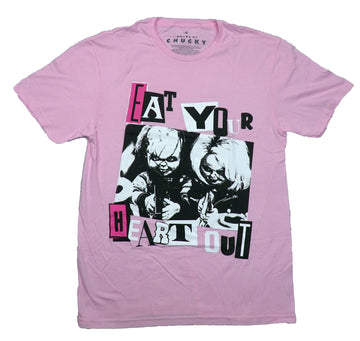 Bride of Chucky Mens T-Shirt - Tiffany Valentine Eat Your Heart Out